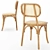 Elegant Sendai Wood Chair 3D model small image 2