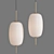 Minimalist Corner Pendant Light by Lomu 3D model small image 1