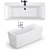 Luxury Bath Set: Gustavsberg, Ideal, Villeroy & Boch 3D model small image 5
