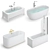 Luxury Bath Set | Gustavsberg, Ideal, Villeroy & Boch 3D model small image 1