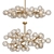 Ethereal Murano Glass Snowflake Chandelier 3D model small image 1