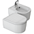 Compact Mini Link WC Bidet by Ceramica Flaminia 3D model small image 3