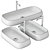 Nur Lavabo Washbasin: Modern Elegance 3D model small image 2