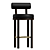 Moca Luxe Bar Stool 3D model small image 1