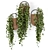Modern Hanging Plants in Sleek Concrete Pot 3D model small image 5