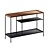 Industrial Chic Walnut Console 3D model small image 1