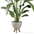 Rusty Concrete Pot Indoor Plants - Set 405 3D model small image 3