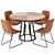 Elegant Dining Set: Dining Table 132 & Frankie Dining Chair 3D model small image 1