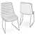 Elegant Dining Set: Dining Table 132 & Frankie Dining Chair 3D model small image 5