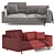 Elegant James Frigerio Sofa 3D model small image 5