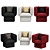 Modern Minimalist Block Armchair 3D model small image 4
