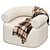 Luxury Velvet Chair: SARAH ELLISON Huggy 3D model small image 3