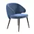 Elegant Poliform Atom Dining Chair 3D model small image 1