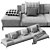 Poliform Park: Luxurious Comfort Sofa 3D model small image 3