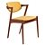Kai Kristiansen Oak Chair Set 3D model small image 3