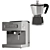 Coffee Bar 01: Bialetti, Hamilton Beach, Cuisinart, Kitchen Aid, Money Plants 3D model small image 5