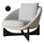 Elegant Lido Armchair: Minotti 3D model small image 1