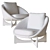 Elegant Lido Armchair: Minotti 3D model small image 3