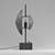Dusk Table Lamp: Danish Modern Marble & Metal Design 3D model small image 4