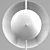Dusk Table Lamp: Danish Modern Marble & Metal Design 3D model small image 6