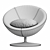 Modern Swivel Chair: Urban Outfitters Josey 3D model small image 3