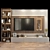 Customizable TV Wall Set | Modern Design 3D model small image 1