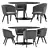 Modern Minotti Dining Set 3D model small image 1