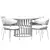 Luz Intreccio Dining Set 3D model small image 3