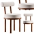 Sleek Moca Chair: Modern Design & Textured Finish 3D model small image 1