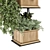 Metal Box Hanging Indoor Plants Set 3D model small image 4