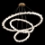 Lorenza Trio Crystal Pendant Chandelier 3D model small image 1