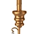 Elegant Brassy French Chandelier 3D model small image 5