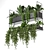Metal Box Hanging Plants - Set 179 3D model small image 3