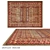 Title: Elegant Kazakh Wool Carpet (Art 16236) 3D model small image 1