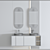 Modern Bathroom Furniture Set 3D model small image 4