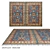 Luxury Kazakh Woolen Carpet - Art 16241 3D model small image 1