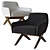  Poliform Marlon Armchair: Modern Elegance 3D model small image 2