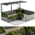 Roof Garden Furniture Set: Pergola 50 3D model small image 1