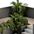 Roof Garden Furniture Set: Pergola 50 3D model small image 2