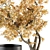 Title: Autumn Branch Bouquet in Black Vase 3D model small image 2