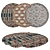 Round Rugs Set | 6 Unique Designs 3D model small image 1