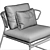 Lisa Lounge Club: Modern Chic Seating 3D model small image 5