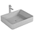 Koller Pool Kvadro (KR-0510-WB): Sleek Countertop Sink 3D model small image 2