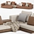 Modular Connery Sofa: Stylish and Versatile Seating Solution 3D model small image 6