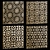 Decorative Square Panels Set - Pack of 14 3D model small image 1