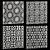Decorative Square Panels Set - Pack of 14 3D model small image 2