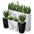 Sanseveria Snake Plant: Office Partition Air Purifier 3D model small image 1