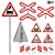 Warning Signs Set 4: High-Quality Polygons & Versatile Design 3D model small image 1