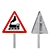 Warning Signs Set 4: High-Quality Polygons & Versatile Design 3D model small image 2