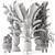 Ferm Living Bau Pot Large - Set 411: Indoor Greenery Bliss 3D model small image 7